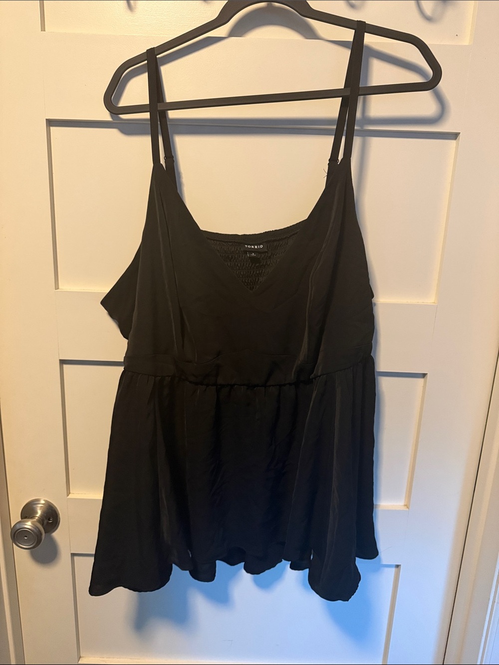 Torrid Black Flowy Spaghetti Strap Camisole